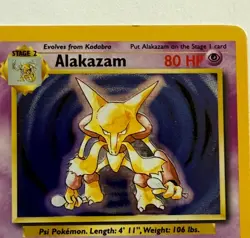 Pokemon Alakazam #1/102 Base Set Holo Rare 1999 - Image 2