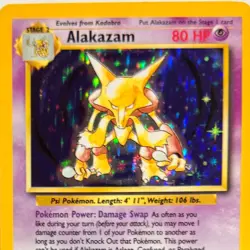 Pokemon Alakazam #1/102 Base Set Holo Rare 1999 - Image 3