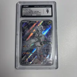 POKEMON JOURNEY TOGETHER #167 N'S RESHIRAM STAMPED PROMO CGC 9 Graded - Image 1