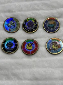 These are vintage 1999 Hasbro Pokemon Battling Coins Various Characters Lot #6 - Image 2