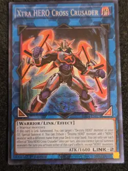 Yugioh Xtra HERO Cross Crusader RA04-EN076 Collector Rare 1st Ed NM - Image 1