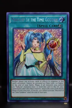 Yugioh! Mischief Of The Time Goddess - SHVA-EN007 - 1st Edition - Secret Rare NM - Image 1