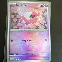 Spritzee (Master Ball Pattern) 038/131 Prismatic Evolutions Reverse Holo Card - Image 1