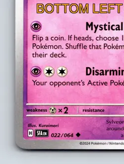 Stage 1 Sylveon HP 120 Mystical Return Disarming Voice Pink Elegance - Image 5