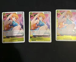 Bandai One Piece Card Game O-Nami Character Cards Lot of 3 English - Image 2
