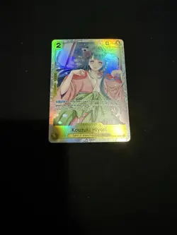 Bandai One Piece Card Game Land of Wano Hiyori & Momonosuke Holo English - Image 2