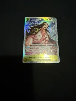 Bandai One Piece Card Game Land of Wano Hiyori & Momonosuke Holo English - Image 3