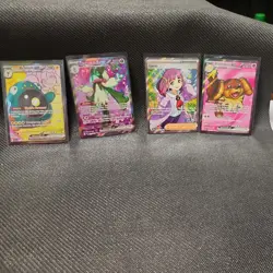 CUTE AND PINK Pokemon TCG 4 Card Lot- FREE SHIPPING -FULL/ALT ART- HOLO- NM/M EN - Image 1