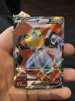 Melmetal V - 075/078 - Pokemon Go Sword & Shield Full Art Rare Card NM - Image 1