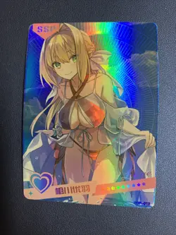 Saber Fate FGO Nero Holo SSP 12 Swimsuit Goddess Waifu Card Girl Doujin Anime - Image 1