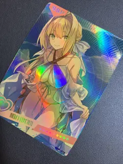 Saber Fate FGO Nero Holo SSP 12 Swimsuit Goddess Waifu Card Girl Doujin Anime - Image 3