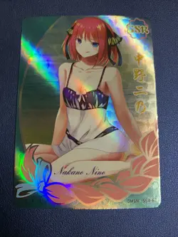 Nino Nakano Quintuplets Goddess Story Anime Swimsuit Waifu Card Girl Foil Doujin - Image 1