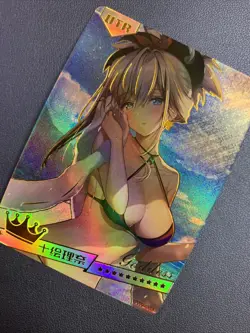 Saber Fate Grand Order Holo UTR 15 Swimsuit Goddess Waifu Card Girl Doujin Anime - Image 3