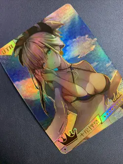Saber Fate Grand Order Holo UTR 15 Swimsuit Goddess Waifu Card Girl Doujin Anime - Image 4