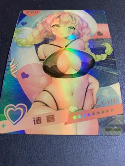 Mitsuri Demon Slayer Holo SSP 3 Swimsuit Goddess Waifu Card Girl Doujin Anime - Image 5