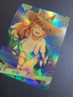 Tamamo Fate FGO Grand Hot Holo 11 Swimsuit Goddess Waifu Card Girl Doujin Anime - Image 3