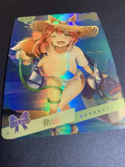 Tamamo Fate FGO Grand Hot Holo 11 Swimsuit Goddess Waifu Card Girl Doujin Anime - Image 5