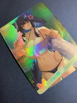 Raiden Shogun Genshin Hot Holo 12 Swimsuit Goddess Waifu Card Girl Doujin Anime - Image 4