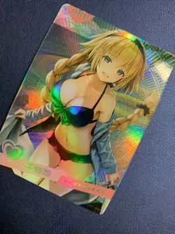 Jeanne D’Arc Fate FGO Holo SSP 1 Swimsuit Goddess Waifu Card Girl Doujin Anime - Image 3