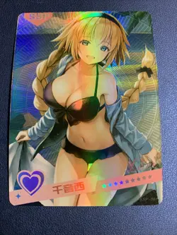 Jeanne D’Arc Fate FGO Holo SSP 1 Swimsuit Goddess Waifu Card Girl Doujin Anime - Image 5