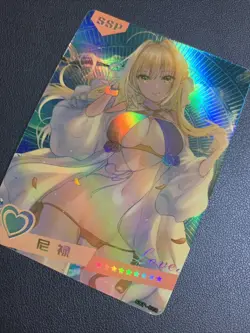 Nero Claudius Fate FGO Holo SSP 8 Swimsuit Goddess Waifu Card Girl Doujin Anime - Image 3