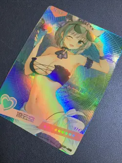 Cheshire Azur Lane Cute Holo SSP 9 Swimsuit Goddess Waifu Card Girl Doujin Anime - Image 3