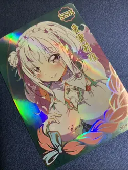 Emilia Re:Zero Life In 38 SSR Goddess Anime Swimsuit Waifu Card Girl Foil Doujin - Image 5