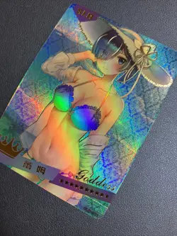 REM Re:Zero Hot Cute Holo SLR 11 Swimsuit Goddess Waifu Card Girl Doujin Anime - Image 3