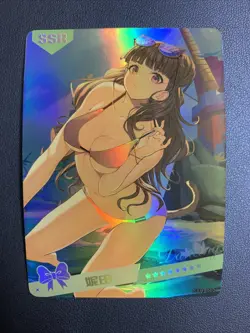 Komi Shouko Communicate Holo SSR 2 Swimsuit Goddess Waifu Card Girl Doujin Anime - Image 1