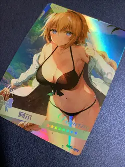 Jeanne D’arc Fate FGO Holo SSR 17 Swimsuit Goddess Waifu Card Girl Doujin Anime - Image 3