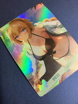 Jeanne D’arc Fate FGO Holo SSR 17 Swimsuit Goddess Waifu Card Girl Doujin Anime - Image 4