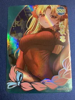 Rin Tohsaka Fate Stay 37 SSR Goddess Anime Swimsuit Waifu Card Girl Foil Doujin - Image 1