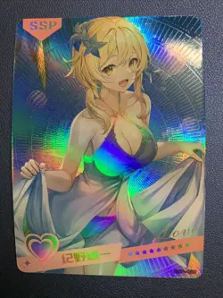 Lumine Genshin Impact Holo SSP 20 Swimsuit Goddess Waifu Card Girl Doujin Anime - Image 1