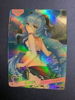 GanYu Genshin Impact Holo SSP 22 Swimsuit Goddess Waifu Card Girl Doujin Anime - Image 1