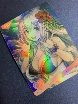 Emilia Re:Zero Cute Holo SSP 30 Swimsuit Goddess Waifu Card Girl Doujin Anime - Image 4