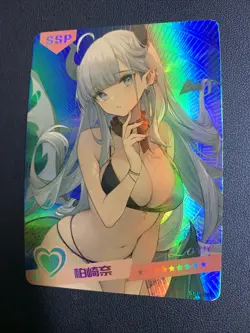 Lappland Arknights Hot Holo SSP 31 Swimsuit Goddess Waifu Card Girl Doujin Anime - Image 1