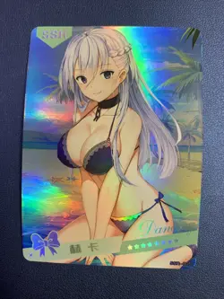 Belfast Azur Lane Cute Holo SSR 5 Swimsuit Goddess Waifu Card Girl Doujin Anime - Image 1