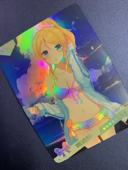 Eli Ayase Love Live Hot Holo SSR 6 Swimsuit Goddess Waifu Card Girl Doujin Anime - Image 4