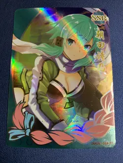 Shino Asada Sword Art Goddess Story Anime Swimsuit Waifu Card Girl Foil Doujin - Image 1
