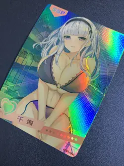 DiDo Azur Lane Hot Holo SSP 24 Swimsuit Goddess Waifu Card Girl Doujin Anime - Image 3