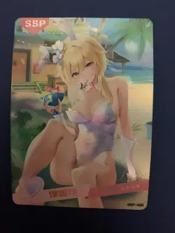 Lumine Genshin Impact Holo SSP 26 Swimsuit Goddess Waifu Card Girl Doujin Anime - Image 1