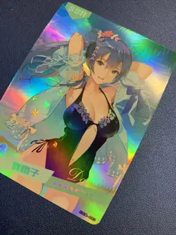 REM Long Hair Re:zero Holo SSR 3 Swimsuit Goddess Waifu Card Girl Doujin Anime - Image 3