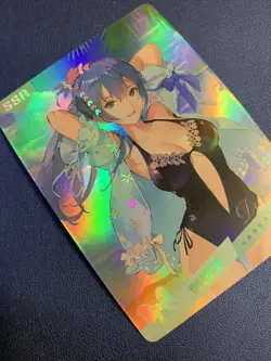 REM Long Hair Re:zero Holo SSR 3 Swimsuit Goddess Waifu Card Girl Doujin Anime - Image 4