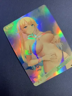 Leafa SAO Elf Sword Art Holo SSR 4 Swimsuit Goddess Waifu Card Girl Doujin Anime - Image 4