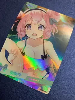 Saratoga Azur Lane Hot Holo SSR 14 Swimsuit Goddess Waifu Card Girl Doujin Anime - Image 3