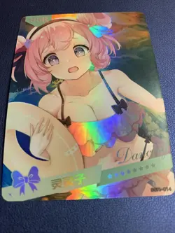 Saratoga Azur Lane Hot Holo SSR 14 Swimsuit Goddess Waifu Card Girl Doujin Anime - Image 5