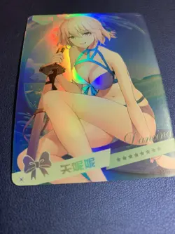 Okita Souji Fate FGO Foil SSR 23 Swimsuit Goddess Waifu Card Girl Doujin Anime - Image 5