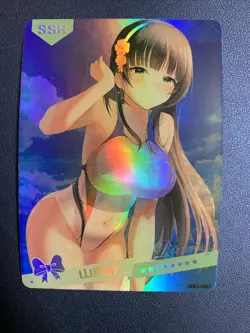 Rinko Shirokane Bang Foil SSR 24 Swimsuit Goddess Waifu Card Girl Doujin Anime - Image 1