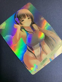 Rinko Shirokane Bang Foil SSR 24 Swimsuit Goddess Waifu Card Girl Doujin Anime - Image 4