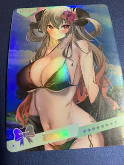 Ganyu Genshin Impact Hot SSR 26 Swimsuit Goddess Waifu Card Girl Doujin Anime - Image 5